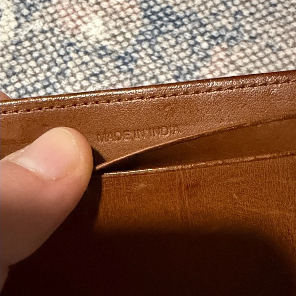 Vintage Coach Brown Leather Slim Card Sleeve - Picture 3 of 4